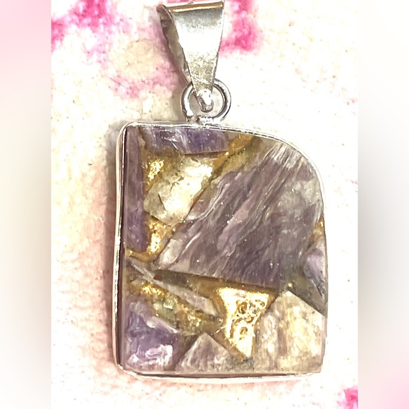 Copper ruby zoisite pendants sterling silver plated U Pick! artisan - Picture 7 of 17